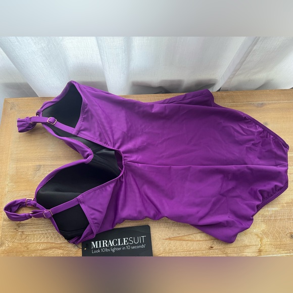 New Miraclesuit Siren One Piece in Orchid Size 14 - Picture 6 of 9